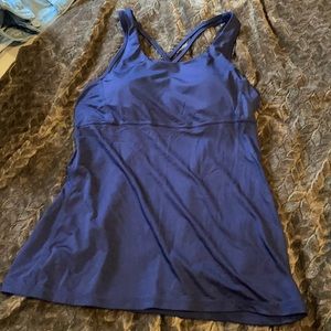 Work out tank with built in bra